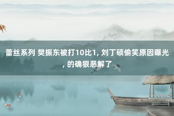 蕾丝系列 樊振东被打10比1, 刘丁硕偷笑原因曝光, 的确狠恶解了