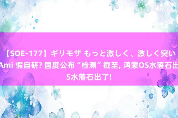 【SOE-177】ギリモザ もっと激しく、激しく突いて Ami 假自研? 国度公布“检测”截至, 鸿蒙OS水落石出了!