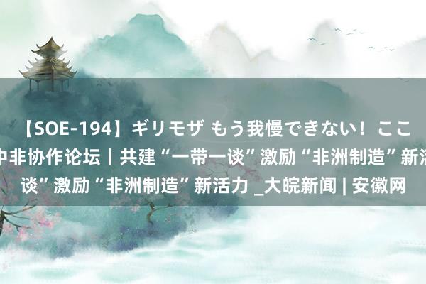 【SOE-194】ギリモザ もう我慢できない！ここでエッチしよっ Ami 中非协作论坛丨共建“一带一谈”激励“非洲制造”新活力 _大皖新闻 | 安徽网